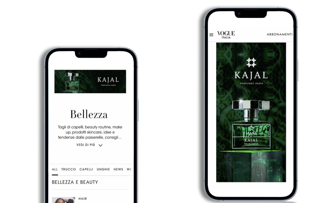 VOGUE ITALIA DISPLAY CAMPAIGN KAJAL PERFUMES
